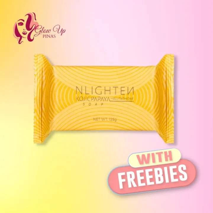 Glow Up PH NWORLD Original Nlighten Kojic Papaya with Glutathione Soap Whitening Good for Oily