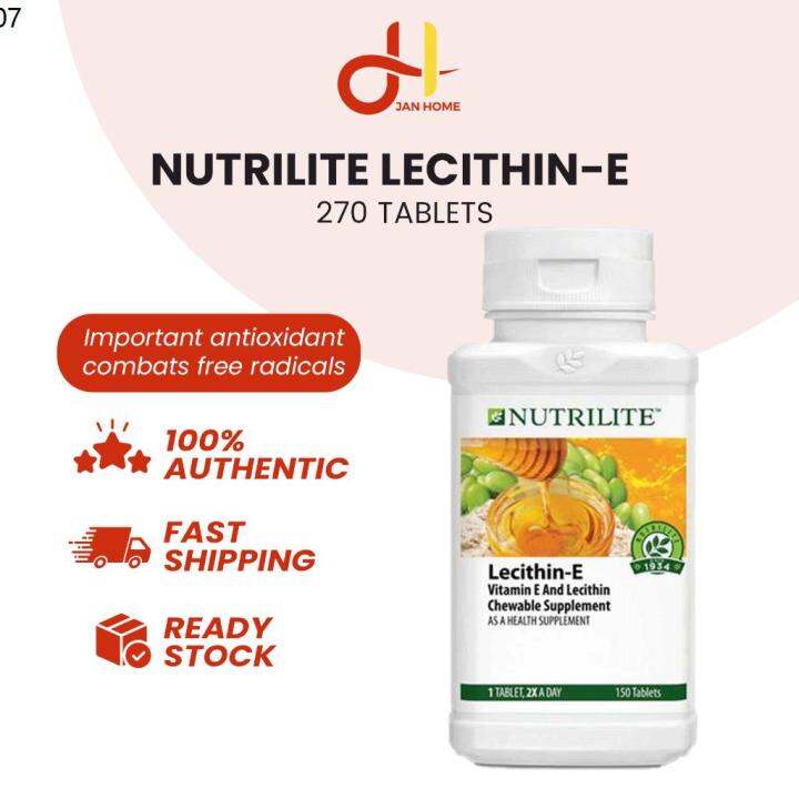 Nutrilite Lecithin E (270 TABLETS) Vitamin E Amway Supplement Health