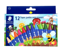 (KTS)ดินสอสีเทียน Staedtler Super Jumbo Wax Crayons 12สี