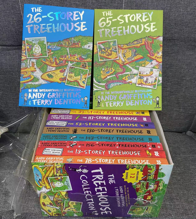 12-books-set-the-storey-treehouse-book-interesting-story-book-childrens-picture-english-book-kids-reading