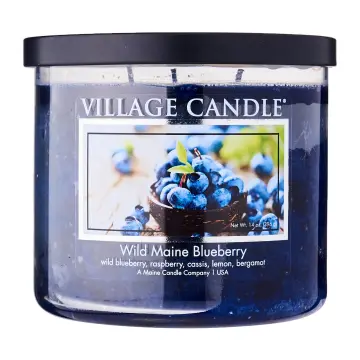 Village Candle Wild Maine Blueberry - Scented Candle in Jar