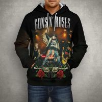 Sudadera con capucha de la banda de Rock Guns N Roses para hombre y mujer, jersey con estampado 3D GNR, ropa de calle a la moda, abrigo de Hip Hop