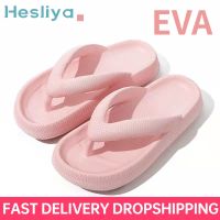 Flip Flops Slippers Outdoor Beach Sandals EVA Soft Platform Shoes Couple Thick Dropshipping