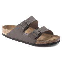 Birkenstock ARIZONE รองเท้าแตะลําลอง พื้นนิ่ม ลายดอกไม้ สีช็อกโกแลต สําหรับผู้ชาย