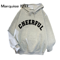 Marquise1997 เสื้อฮู้ด เสื้อแขนยาวอบอุ่น หลวมและสบาย สบายๆ แฟชั่น ทันสมัย ล้ำสมัย WWY2392Z5E 38Z230923