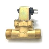 Brass Electric Solenoid Magnetic Valve 1/2 In N/C Normally Closed Water Inlet Flow Switch Valve for Water Control Dropshipping