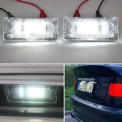 ❁❆ Car Accessories For BMW E46 4D 1998-2003 Mini R50 R52 R53 Cooper 12V LED Number License Plate Light White CANBUS No Error