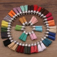 10Pcs 38MM Leather Trim Fringe Tassel Sewing Curtains Accessories DIY Keychain Cellphone Straps Pendant For Jewelry Making