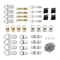 【cw】 96Pcs/Set Picture Photo Frame Hanging Hooks with Screws Kit for Office Home Painting Hanger Assorted ！