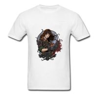 Retro Style Design T Shirts Men Round Collar Fashion Brand Short Sleeved Clothing Plus Size Steampunk Girl Graphic Tee Shirt  DL1E