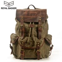 Backpack For Men Canvas Europe Fashion Outdoor Casual Waterproof Shoulder Bag