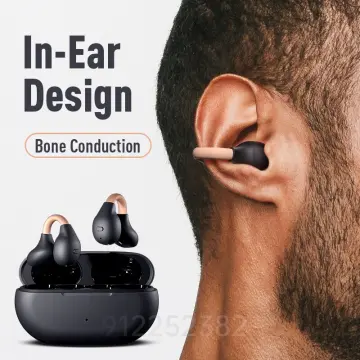 Shop Wireless Ear Clip Bone Conduction Headphones Fones Bluetooth