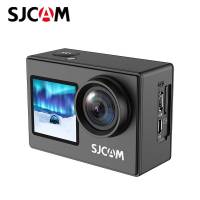 SJCAM 4K SJ4000กล้องแอคชั่นแคมเมราจอคู่4K 30PFS 4x ซูมได้ไวไฟมอเตอร์ไซด์หมวกนิรภัยสำหรับจักรยานกล้องกันน้ำกล้อง DV วิดีโอกีฬา