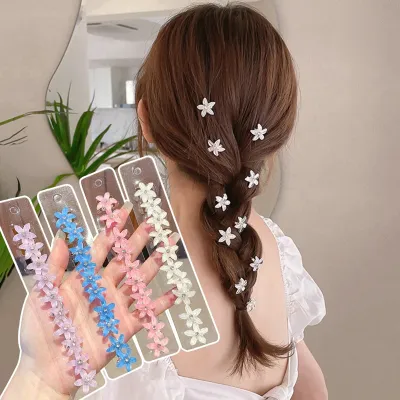 Headdress Flower Braided Hairpin Accessories Hair Mini Buttons Women Girls Fashion