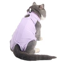 ZZOOI Dog Cat After Surgery Onesie Shirt Puppy Clothes Abdominal Wounds Bandages Alternative Prevent Licking Cat Surgery Recovery Vest