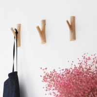 Coat Hook Creative Retro Wooden Branch Decorative Wall Hook Hat Scarf Hanger Key Holder Handbag Storage Hanger Bathroom Rack Picture Hangers Hooks