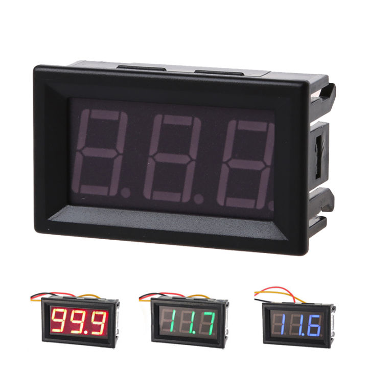 dc-0-99-9v-3-wire-led-digital-display-panel-volt-meter-voltage-voltmeter-car-motor