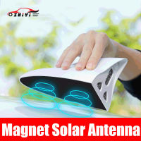 Car Solar Shark Fin Waterproof Signal Antenna LED Roof Decoration Anti-collision Warning Antenna Lamp for All Cars Accessories