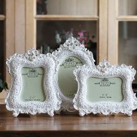 【ELE Photo frame】กรอบรูปน่ารักกามเทพกุหลาบสีขาวสี่เหลี่ยมผืนผ้าสร้างสรรค์ตกแต่งบ้านความงามกรอบรูปแต่งงานของขวัญวันเกิด Wholesae FG912