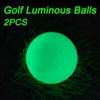 2Pcs Professional Golf Balls Luminous Night Golf Standard Balls Reusable Long-lasting Glow Practice Balls Golf Accessories