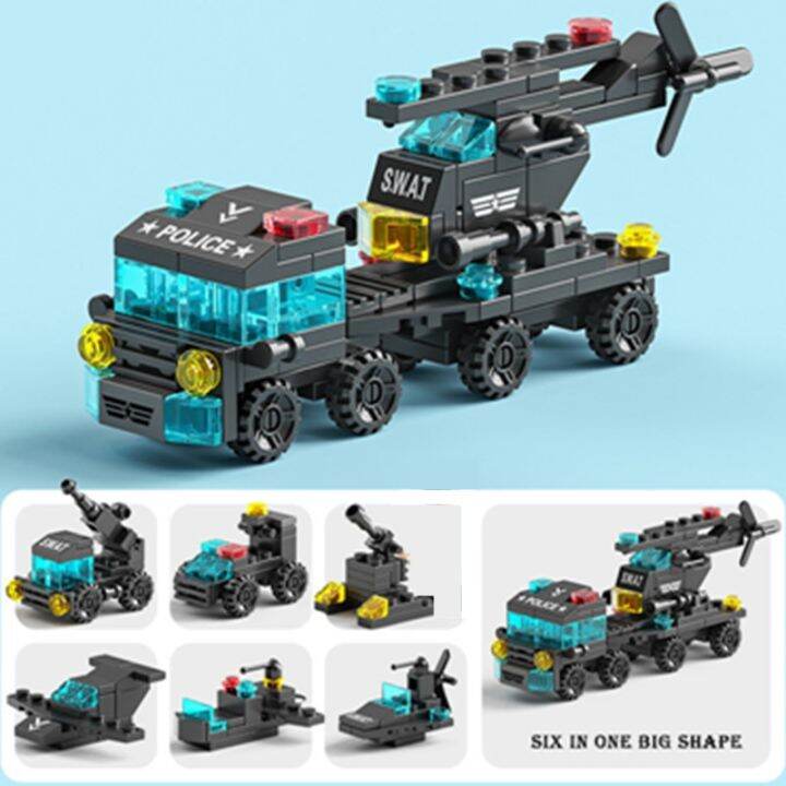 6in1-new-special-police-tow-trucks-airplanes-car-mini-loader-classic-model-building-blocks-sets-bricks-toy-city