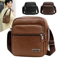 [Baozhihui]2021 Men 39; S Bag PU Korean Japanese New Shoulder Bag Business Casual Large Capacity Messenger Bag Crossbody Shoulder Bag