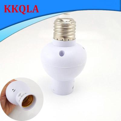QKKQLA E27 Sound Light Motion Sensor Control Lamp Socket Holder Screw Plug Base Switch For Corridor Stair Indoor Lighting Bulb
