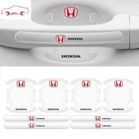 How New Car Door Handle Protector Anti-Scratch Auto Door Bowl Protector For Honda City Civic Jazz BRV Accord HRV Odyssey CRV Type R zhi