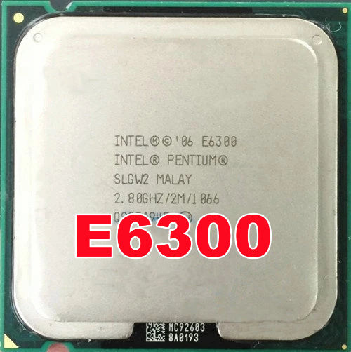 Pentium E6300 E 6300 Core 2 Duo Desktop CPU Processor 2.8GHz 2MB ...
