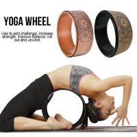 วงล้อฝึกโยคะ หน้ากว้าง 13 ซม.วงแหวน พิลาทิส อุปกรณ์เสริม ออกกำลังกาย Yoga Wheel ล้อโยคะ ไม้โยคะล้อพิลาทิสกับพระพุทธรูปโลตัสมืออาชีพ TPE วงโยคะยิมออกกำลังกายกลับการฝึกอบรมเครื่องมือสำหรับเพาะกายฟิตเนส