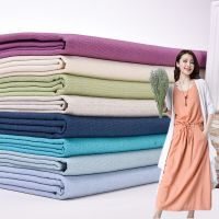 DIY Linen Cotton Fabric For Needle Embroidery Patchwork Sewing Textiles Summer Clothes Ramie Fabric 100x140cm Exercise Bands