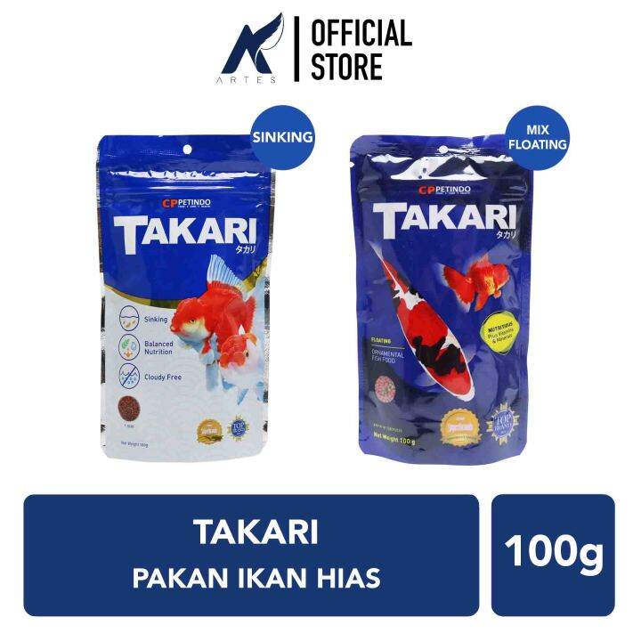 Takari Pelet Pellet Pakan Makanan Ikan Hias Cupang Guppy Komet Koki Dll