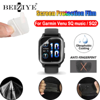 For Garmin Venu Sq music ฟิล์ม Garmin Venu Sq 2 ฟิล์ม TPU ฟิล์มกันรอยหน้าจอทรงโค้ง for ฟิล์ม Garmin Venu SQ ฟิล์ม Soft TPU ใสป้องกัน