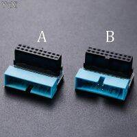 YUXI 1PCS USB 3.0 20pin Male to Female Extension Adapter Angled 90 Degree for Motherboard Mainboard Connector Socket Adapters