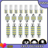 20ชิ้นไฟชุดหลอดไฟ Led T10/31มม./42SMD สำหรับตกแต่งภายในรถยนต์6500K แสงโดมส่องแผนที่ป้ายทะเบียนรถสว่างมากใช้งานได้อเนกประสงค์ DC12V