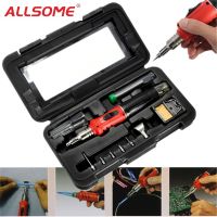 ALLSOME HS-1115K 10 In 1 Welding Kit Blow Torch Professional Butane Gas Solder Iron  Tools HT1380