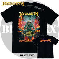 Blaxroxxx เสื้อวง ลิขสิทธิ์แท้ MEGADETH® (MGD004) เสื้อยืด เสื้อสกรีนลาย เสื้อวินเทจ