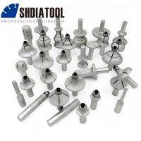 【Wireless】 SHDIATOOL สูญญากาศ Brazed Diamond Router Bits หินแกรนิตหินอ่อน Router เครื่องตัด1/2 "Shank Profiling ตัดหิน Grit 60