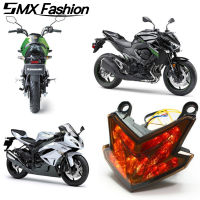 เบรคท้ายจักรยานยนต์ไฟสำหรับ Kawasaki Z800/ZX-6R Z125ไฟท้ายหลัง LED ดัดแปลง2013-2015