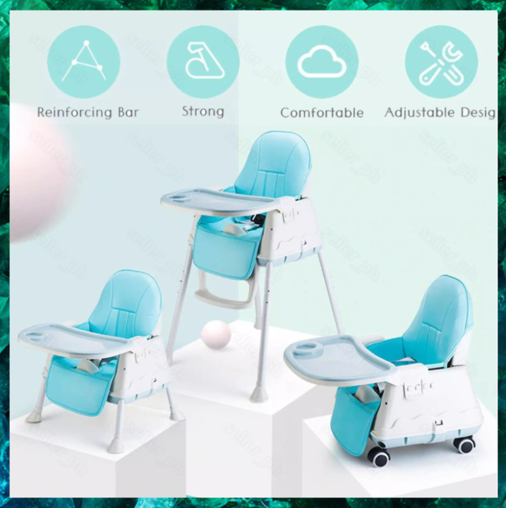 3 In 1 Baby Dining Chair Multifunctional Foldable Portable Baby Chair