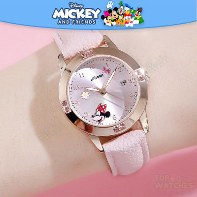 100% แท้ Disney นาฬิกาสำหรับหญิงนาฬิกากันน้ำนาฬิกาควอตซ์นาฬิกาข้อมือน่ารัก Clear Luminous Scratch Resistant นาฬิกาเด็กผู้หญิงสำหรับผู้ใหญ่,นักเรียน