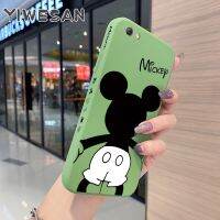 Yiเว็บเคสสำหรับ OPPO R9s R9s Plus F3 Plus,เคสโทรศัพท์ลายมิกกี้เมาส์น่ารักลายการ์ตูนเคสซิลิโคนขอบสี่เหลี่ยมแบบเต็มกล้องเคสป้องกันนิ่มกันกระแทก