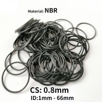 【hot】◊▨₪  10 / 50pcs  NBR Rubber O Gaskets 0.8mm ID 1mm - 66mm Nitrile O-ring Resistance