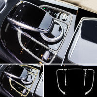 สำหรับ -Benz C E GLC Class W205 W213 X253 15-19คริสตัลสไตล์ Center เกียร์ Shift กรอบปุ่มกรอบ Trim