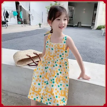 Floral Princess Baby Dress For Girls Sleeveless A Line Cotton Suspender Baby  Dress, Ideal For Summer, Ages 3 7 From Fengxiziwu, $10.01 | DHgate.Com
