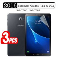 【ขาย】 (แพ็ค3แพ็ค) Samsung ปกป้องหน้าจอสำหรับ Galaxy Tab A SM-T580 10.1 SM-T585ฟิล์มแท็บเล็ตนุ่ม T585ป้องกันการขีดข่วน