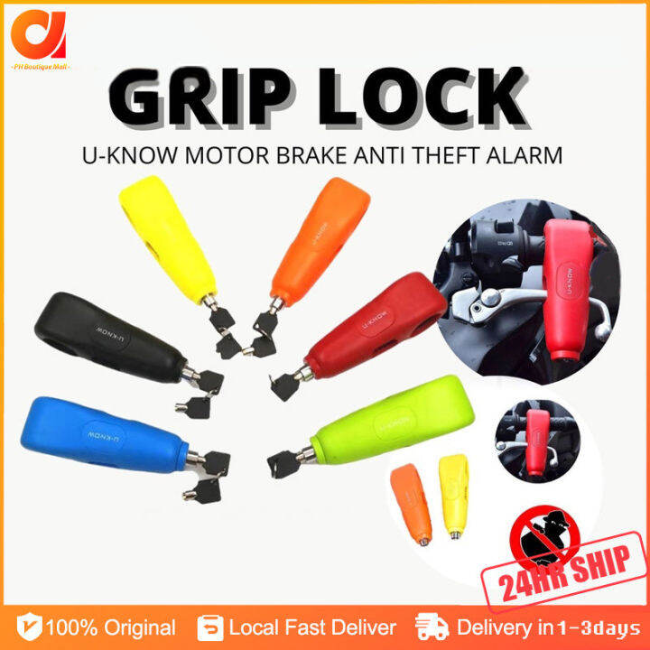 Motorcycle Grip Lock Throttle Handlebar Anti-theft Lock Durable