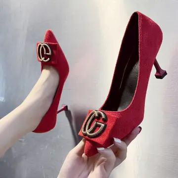 Red hot sale 2in heels