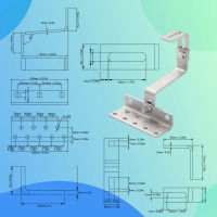 ทนทานต่อสภาพอากาศป้องกันสนิมละเอียดอ่อนสำหรับบ้านแผง PV วงเล็บยึดตัวยึดแผงโซล่าแข็งแรงสแตนเลสประกอบไว้ล่วงหน้า