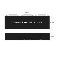 DVI Splitter 1X2 DVI-D Distributor 1 In 2 Out 1920x1440 for projector monitor computer graphic card